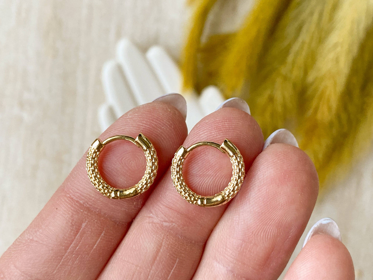 Snake Skin Hoops