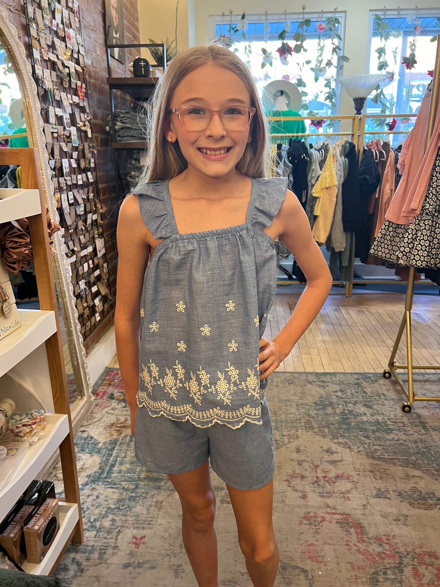 Girl’s Chambray Set