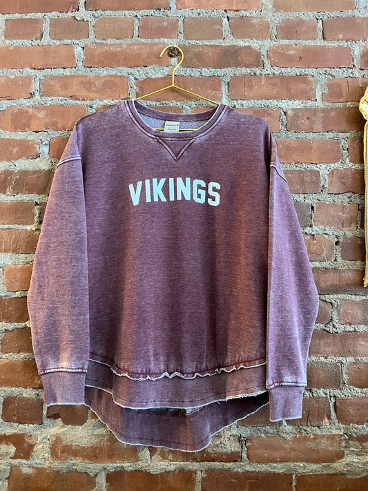 Vikings Burnout Fleece Pullover