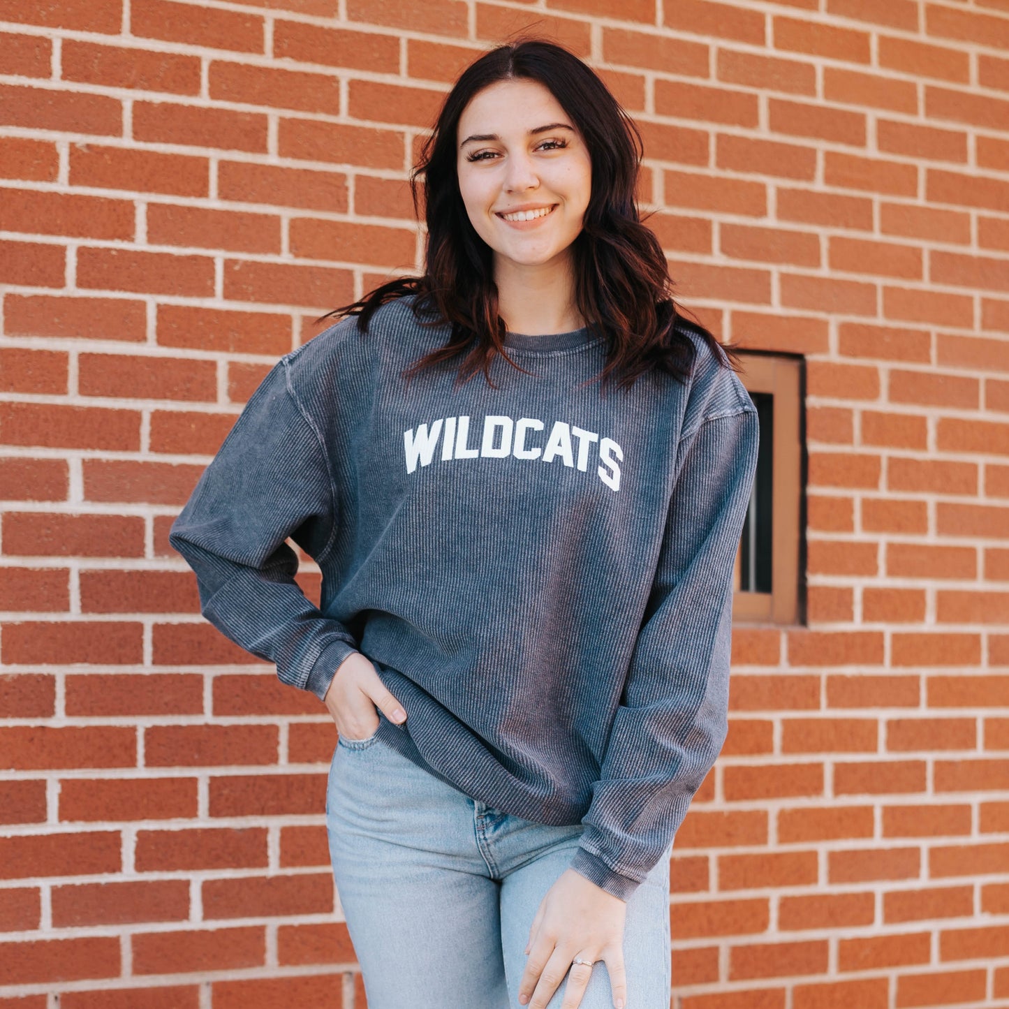 Wildcats Corded Crew Pullover