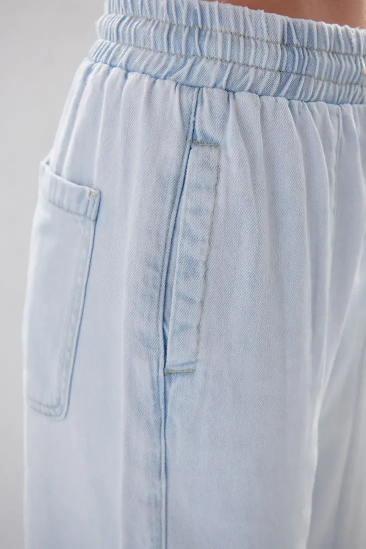 Max Drawstring Light Wash KanCan Jeans