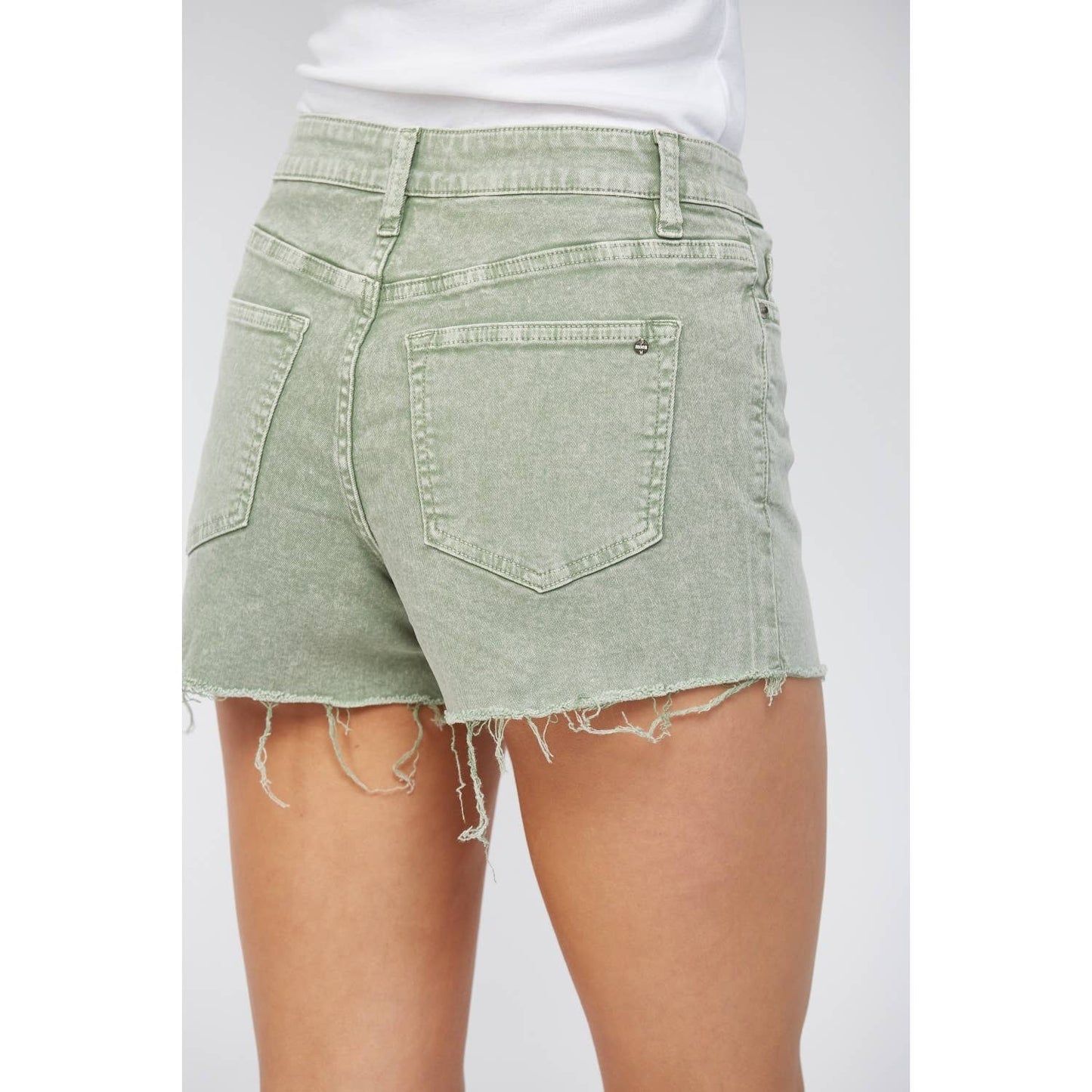 Green Vintage High Rise Shorts