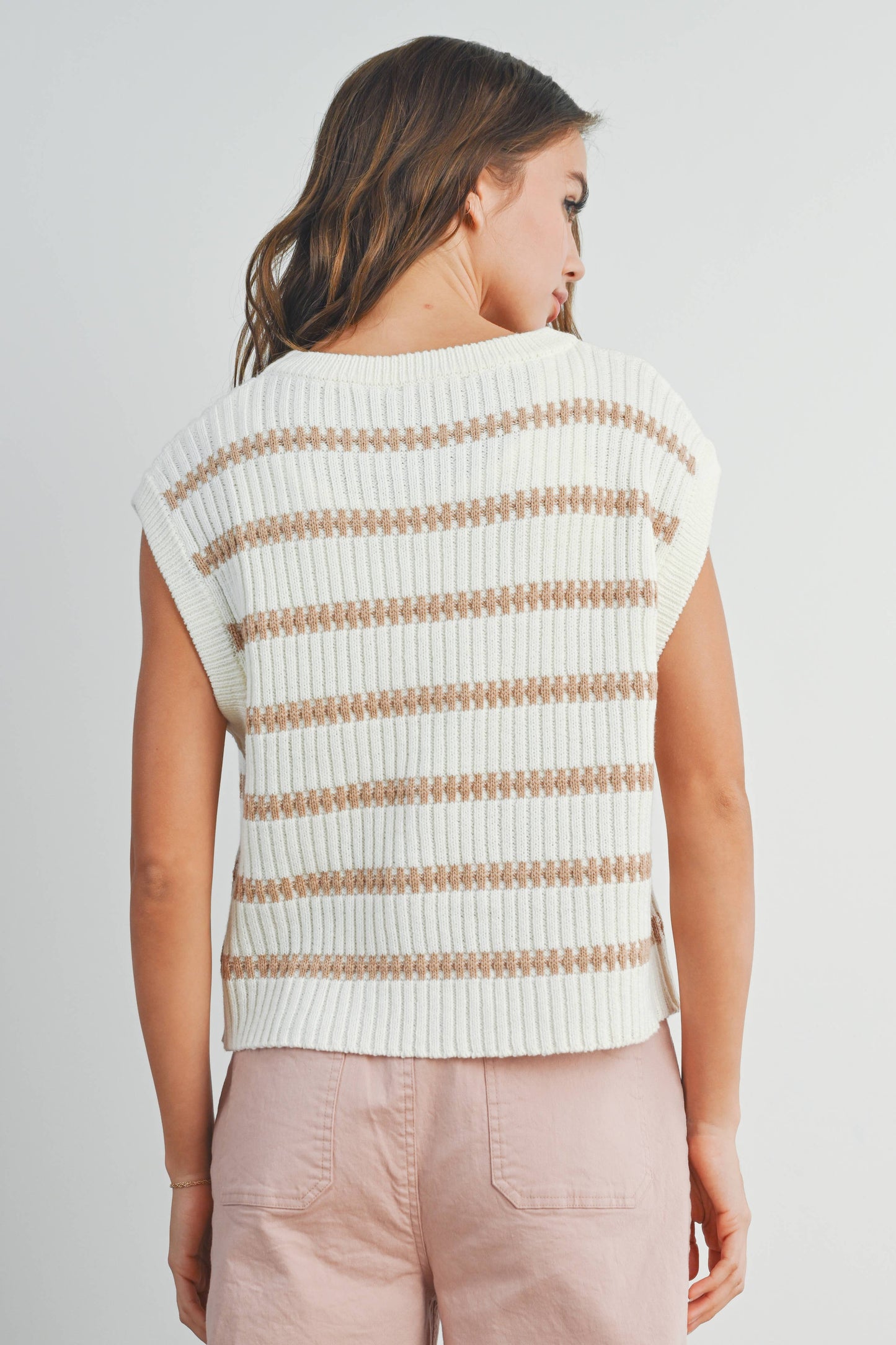 Brooke Crew Neck Striped Sweater