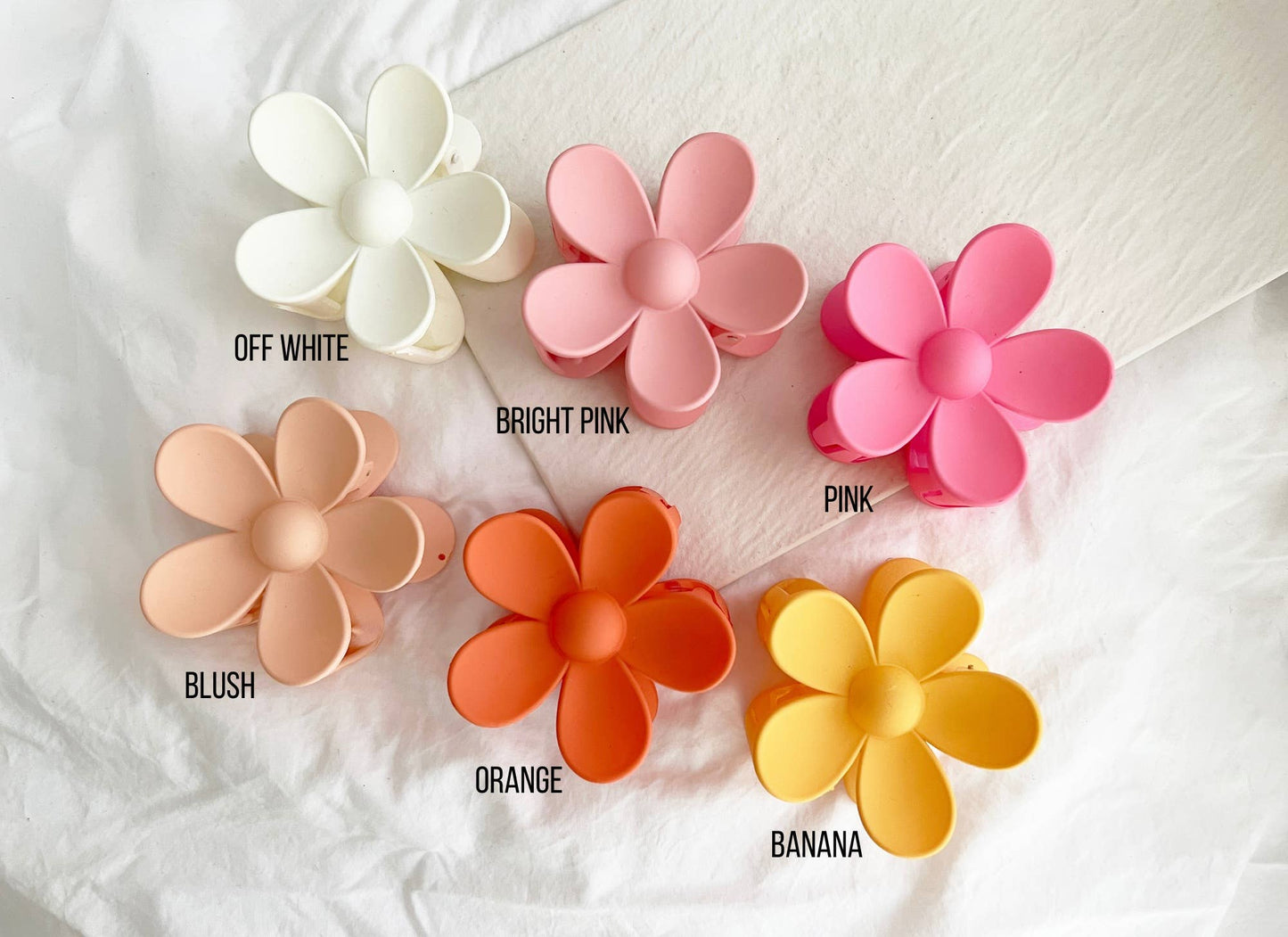 Flower Hair Clips - Multiple Colors