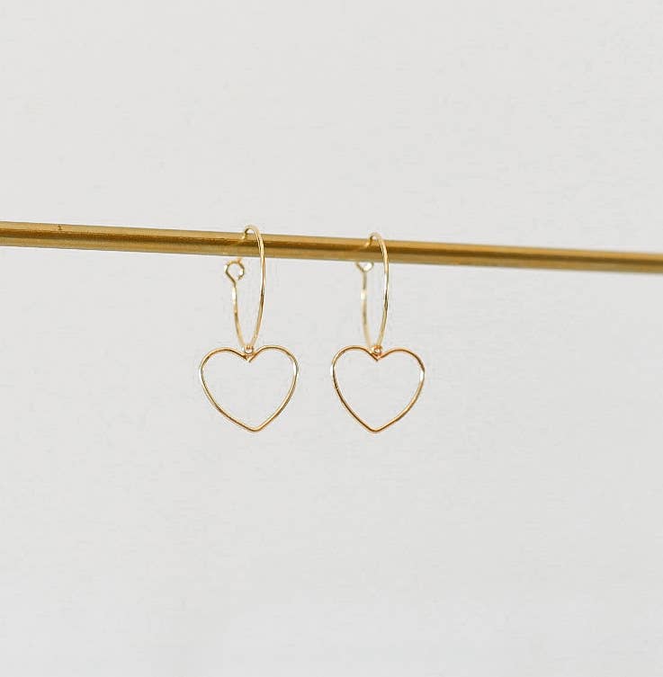 The Anna Ryan gold plated hoop earrings