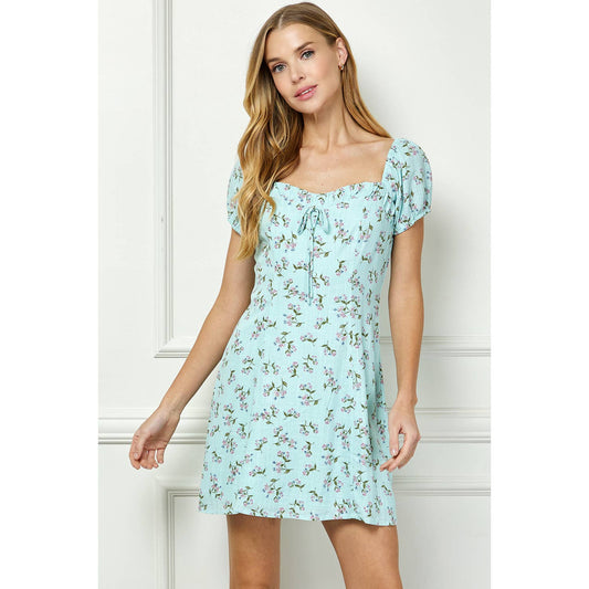 Lorenne Floral Mini Dress S-XL