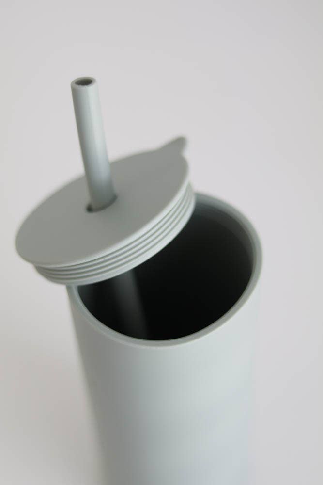 Minimalist Silicone Straw Cup - Multiple Colors