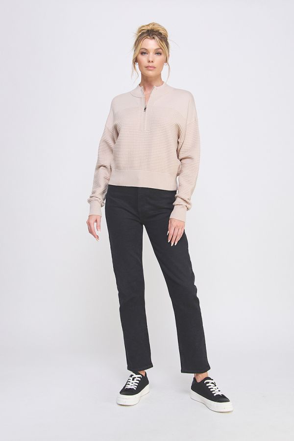 Caden Half Zip Sweater - Multiple Colors