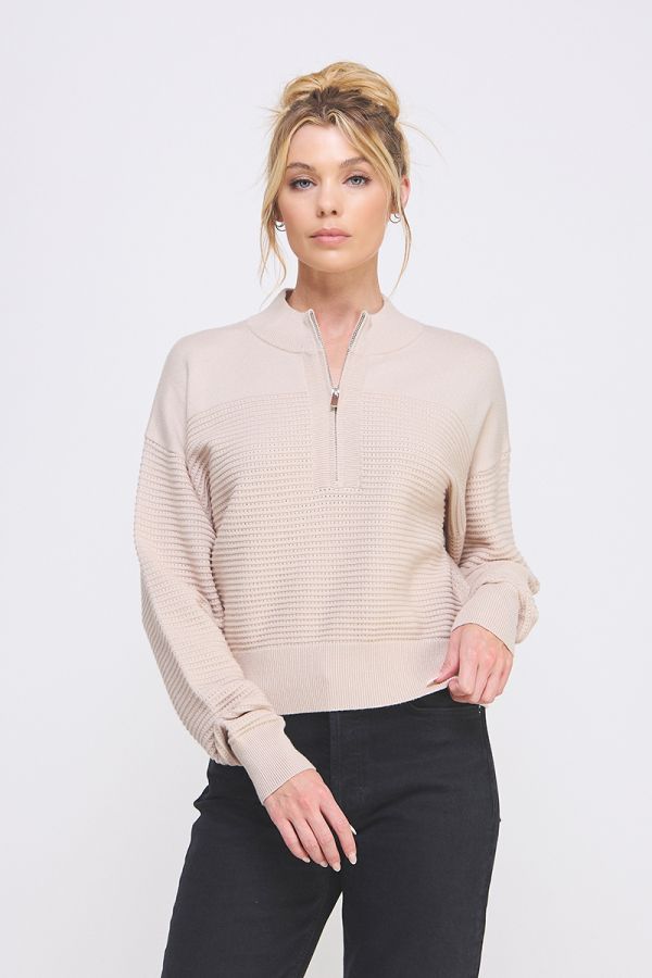 Caden Half Zip Sweater - Multiple Colors