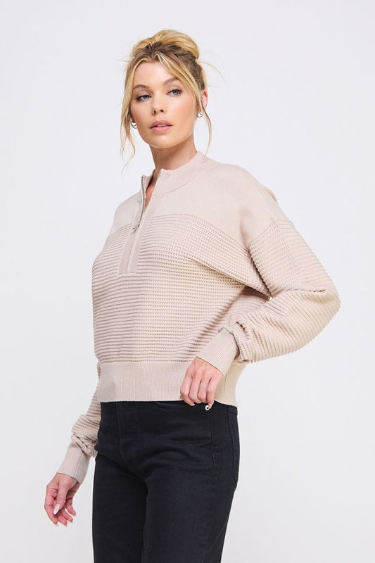 Caden Half Zip Sweater - Multiple Colors