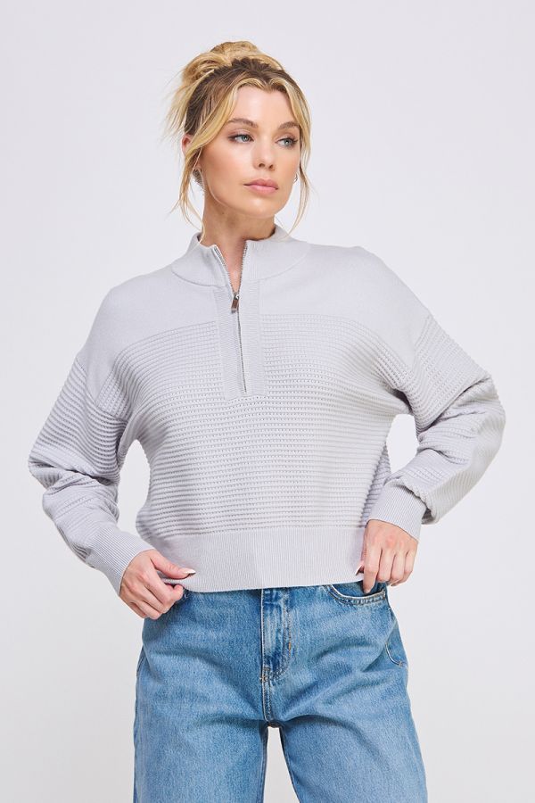 Caden Half Zip Sweater - Multiple Colors