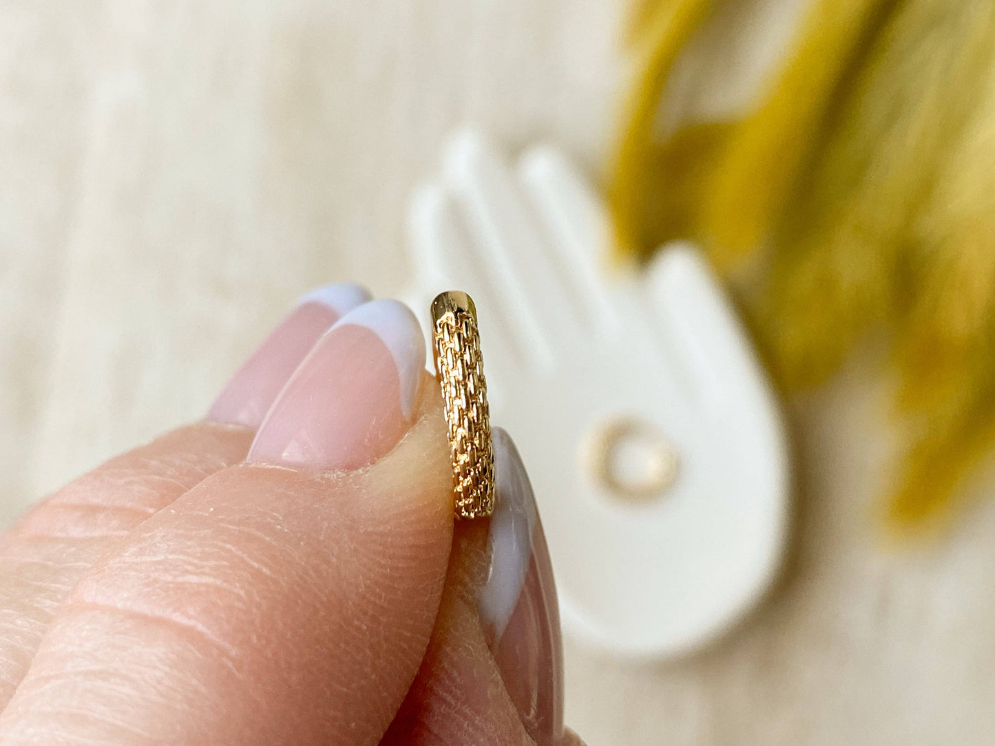 Snake Skin Hoops