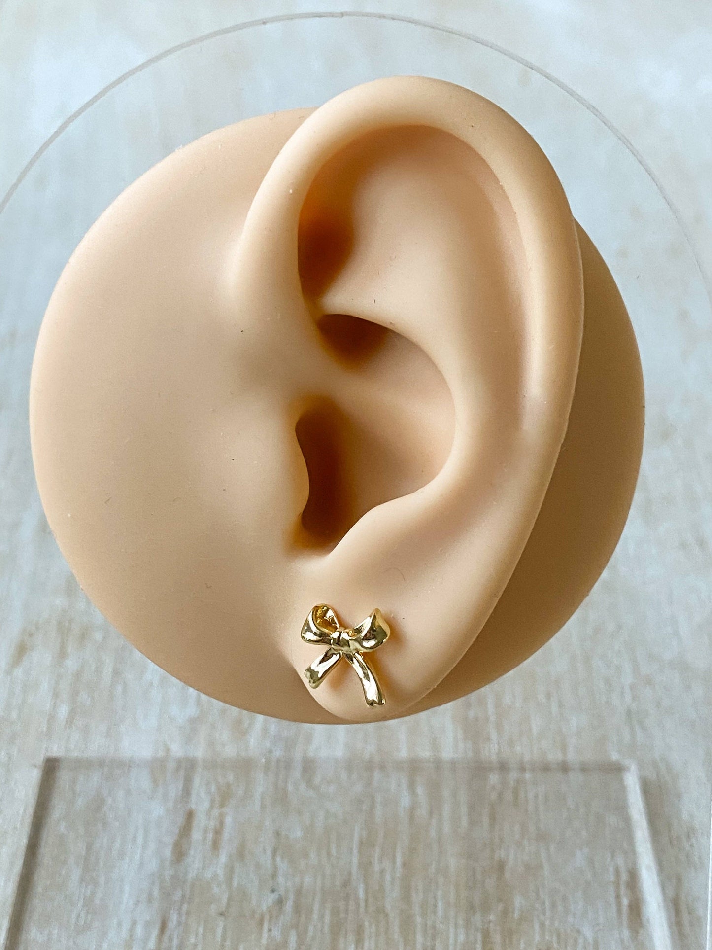 Gold Bow Earrings