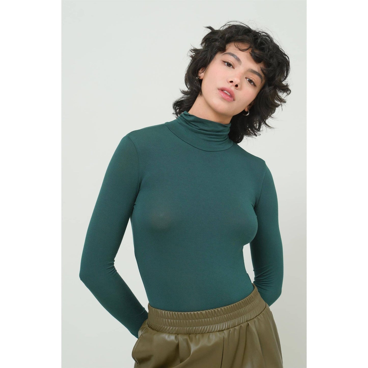 Monique Turtleneck Bodysuit- Multiple Colors