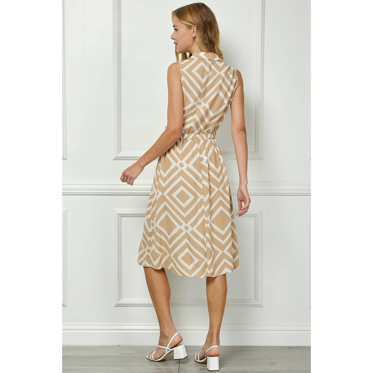 Maysen Geometric Print Dress S-XL