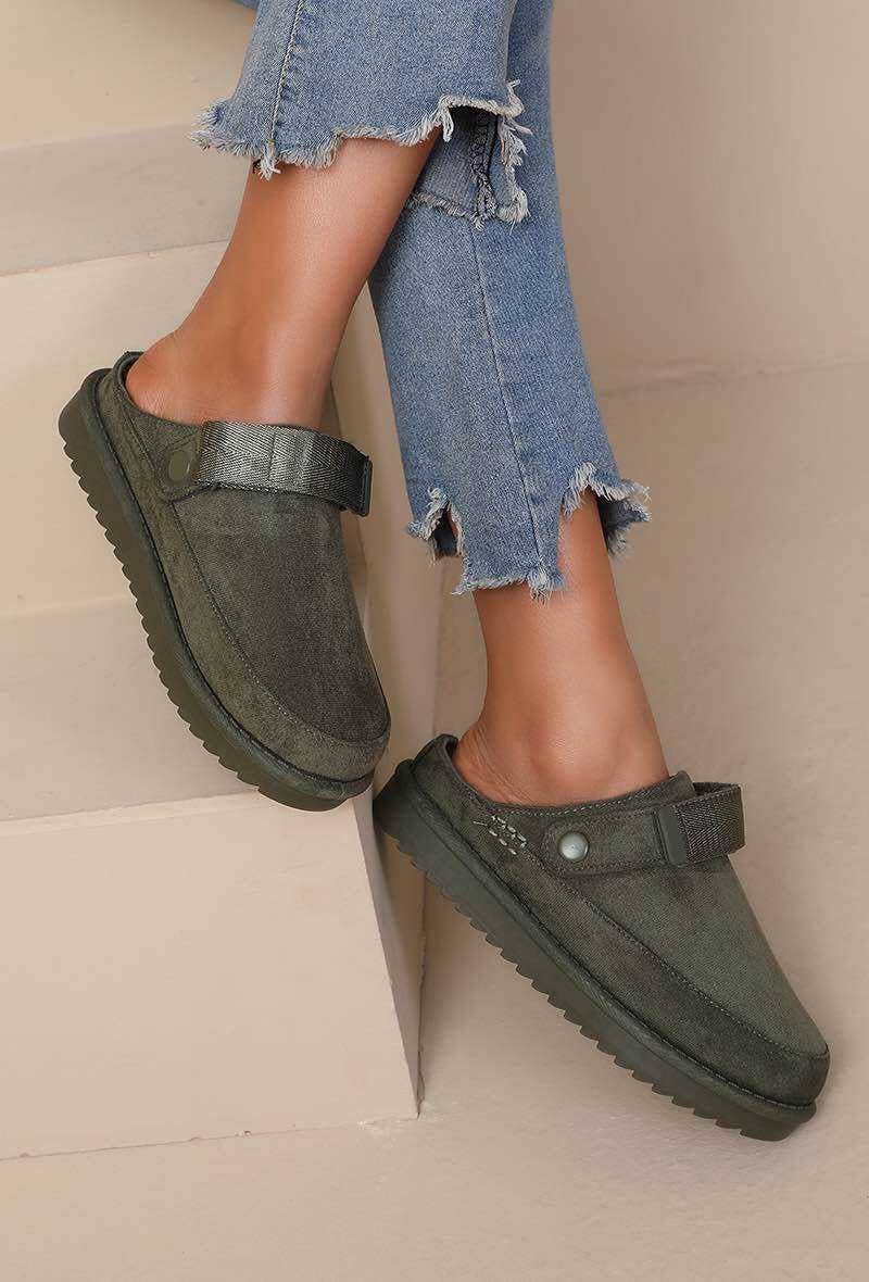 Valentina Olive Clogs