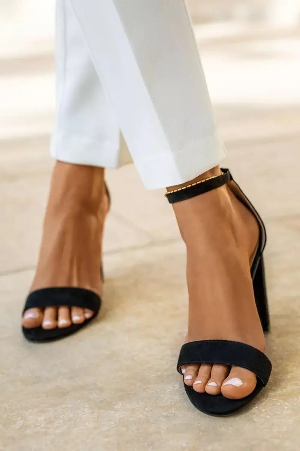 Blair Barely There Strappy Block Heels