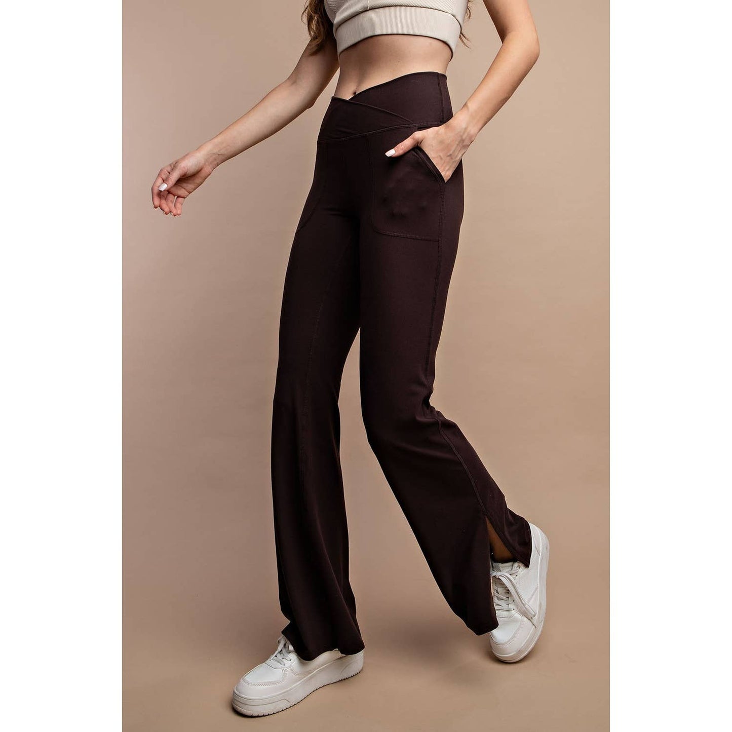 V Waist Flared Yoga Pants - Multiple Colors