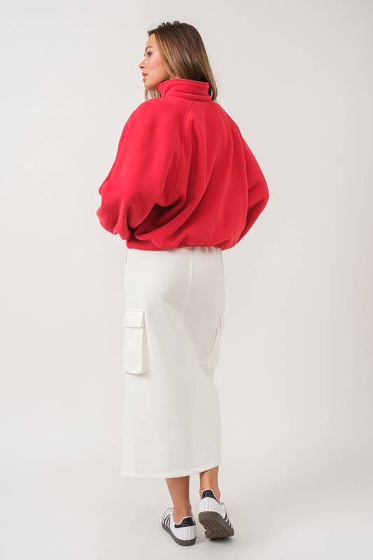 Red Balloon Sleeve Pullover