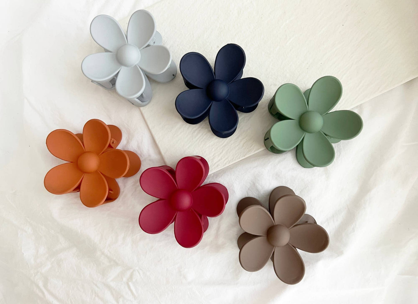 Flower Hair Clips - Multiple Colors