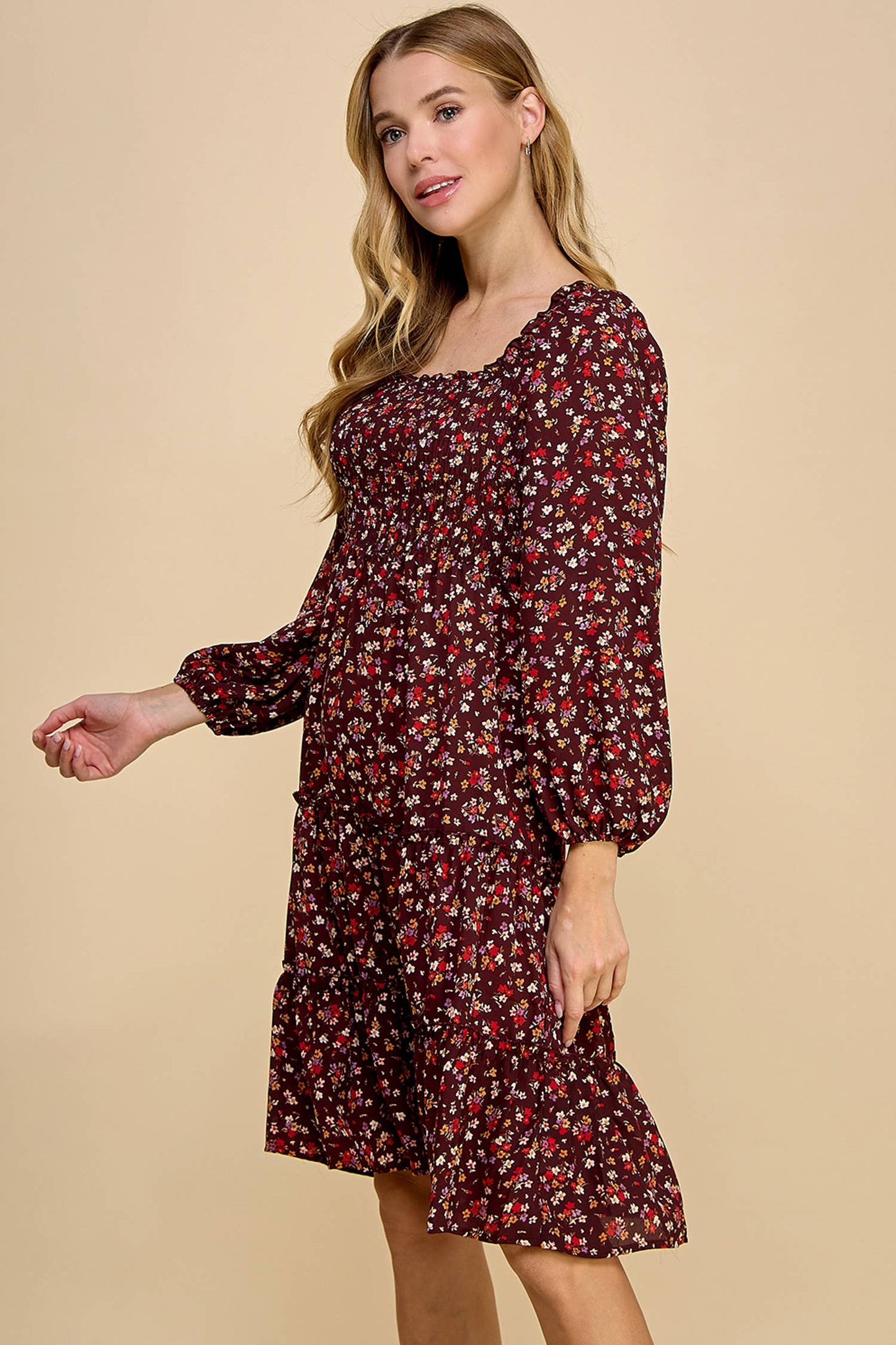 Maxwell Floral Dress S-XL - Multiple Colors