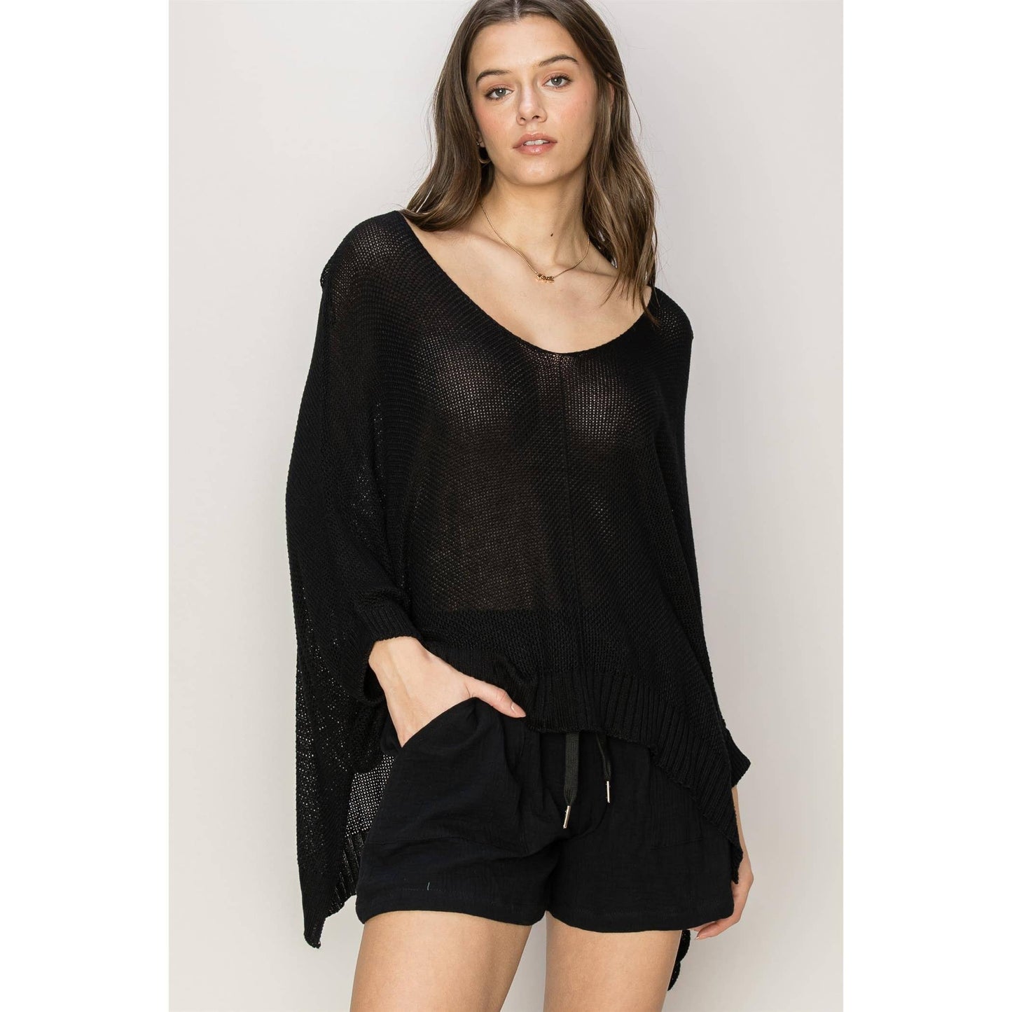 Hayden High Low Lightweight Sweater