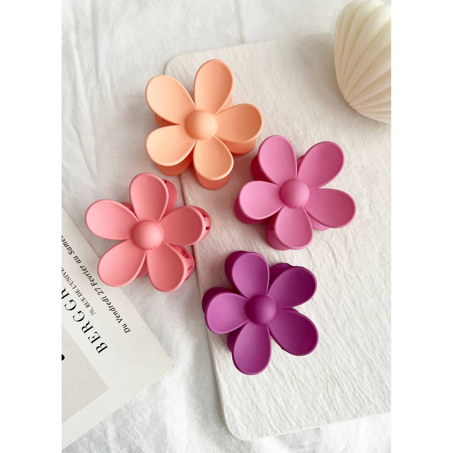 Flower Hair Clips - Multiple Colors