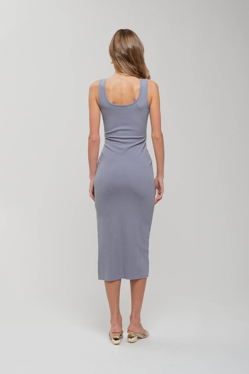 Jacqueline Front Tie Midi Dress- New Color