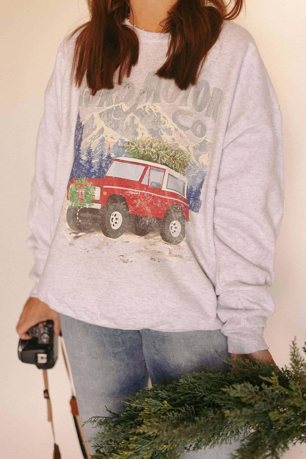 Reg & Curvy Winter Bronco Sweatshirt