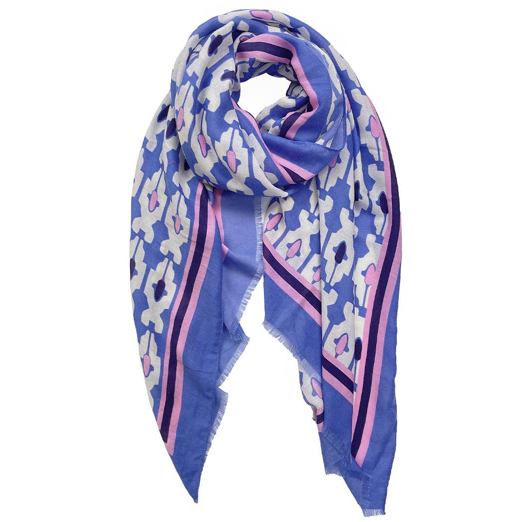 Summer Tile Print Scarf/Wrap - Multiple Colors