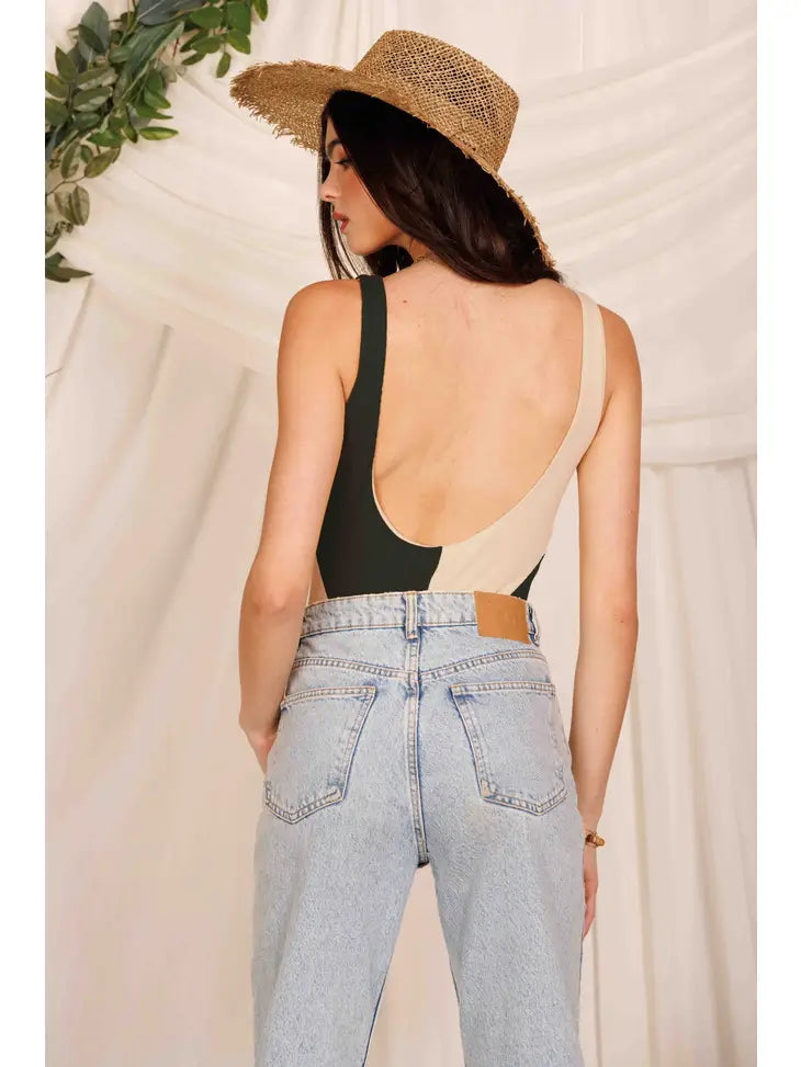 Cali Color Block Bodysuit