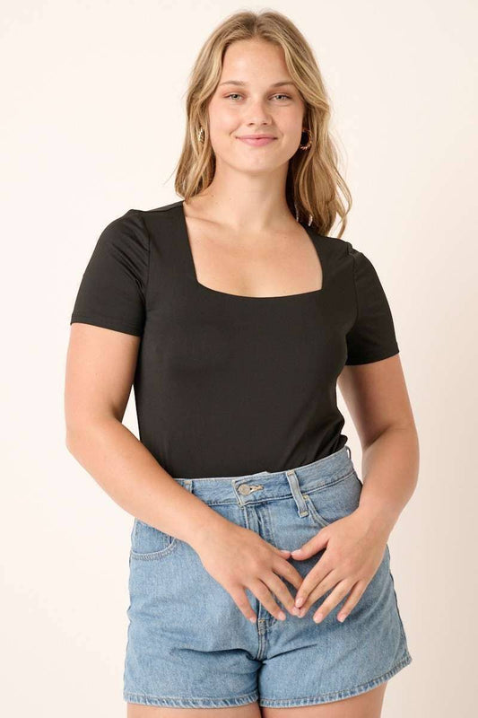 Curvy Square Neck Bodysuit
