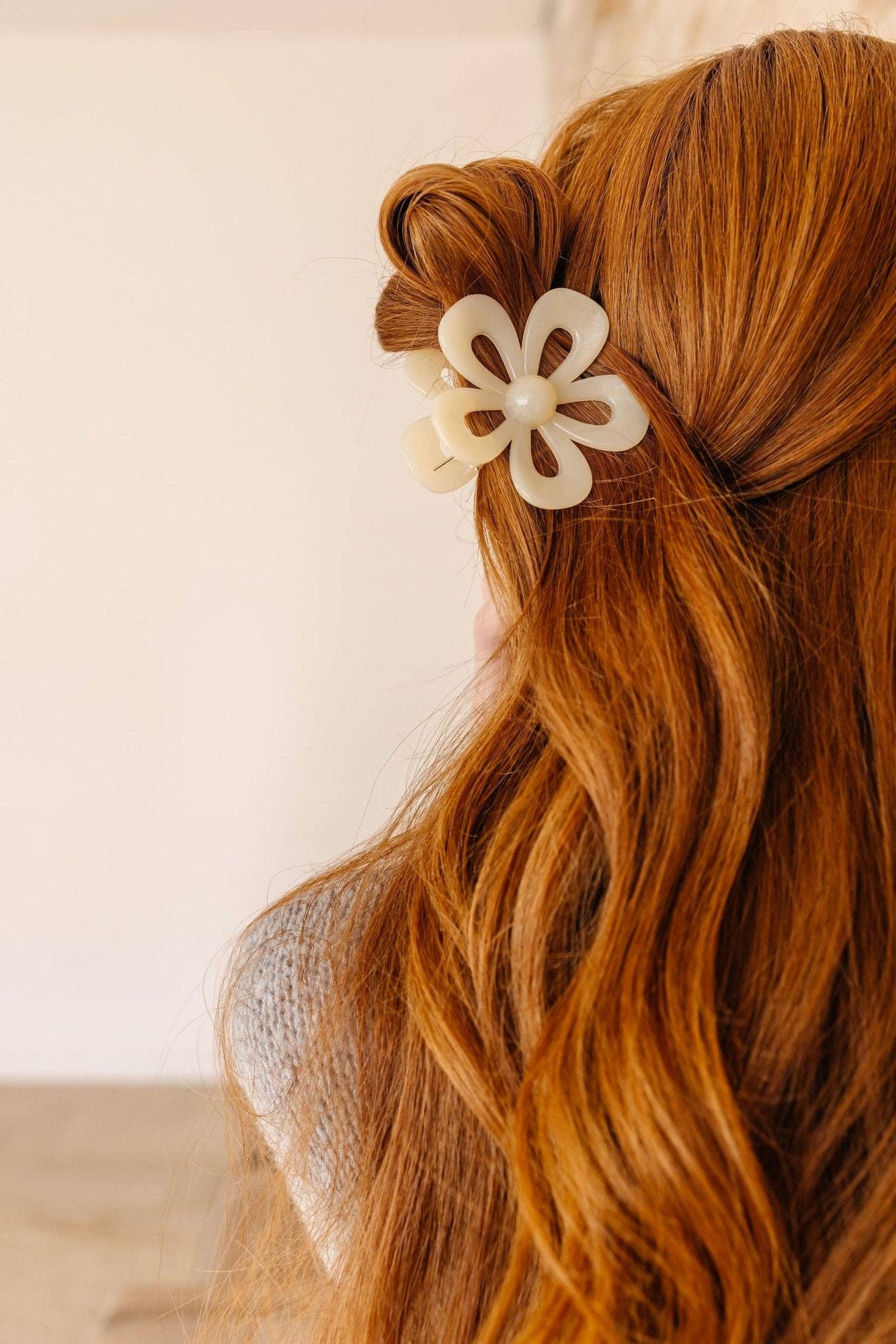 Cutout Flower Claw Clip