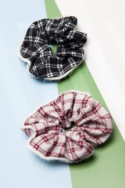 Plaid Scrunchie - Multiple Colors