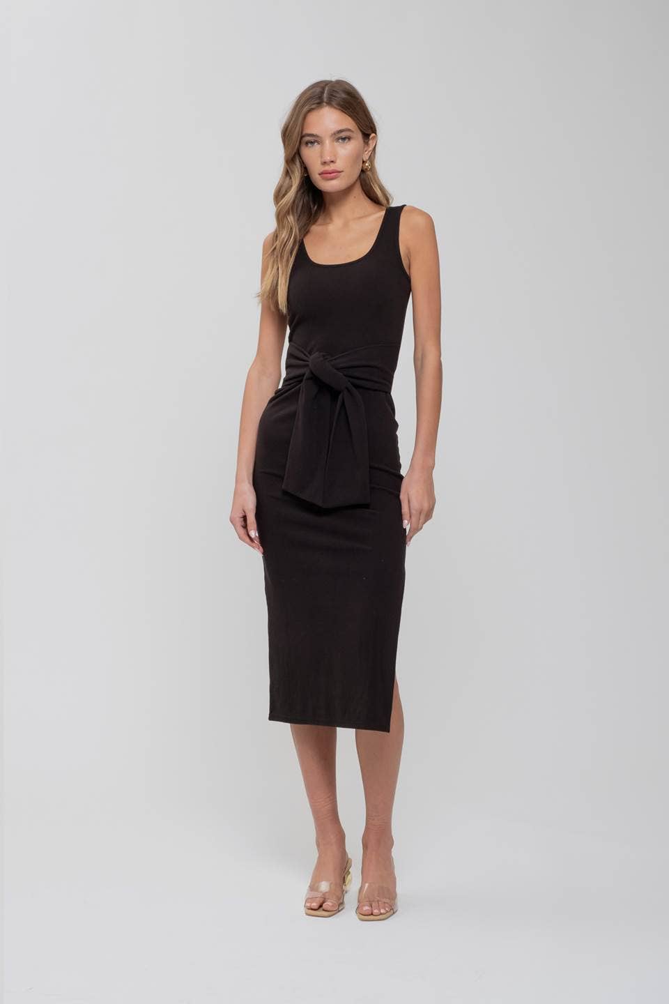 Jacqueline Front Tie Midi Dress