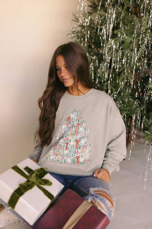 Reg & Curvy Christmas Tinsel Tree Sweatshirt