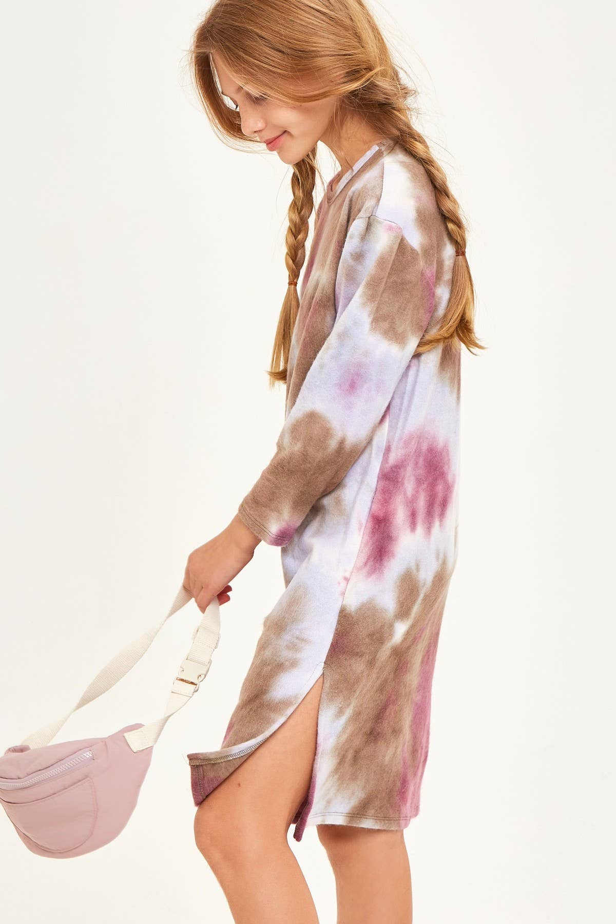 Girl's Tie Dye Print Dress