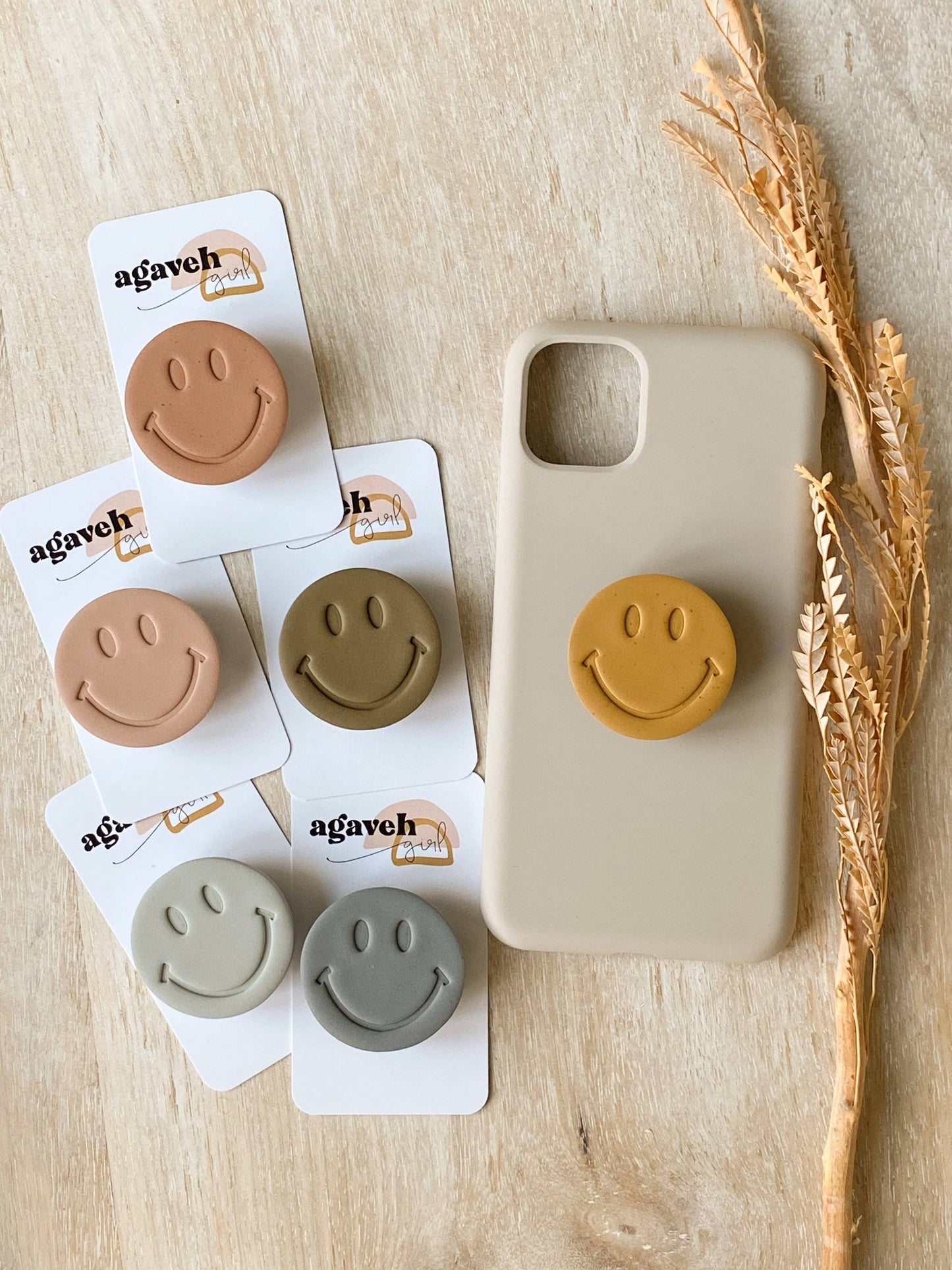 Happy Phone Grips - Multiple Colors