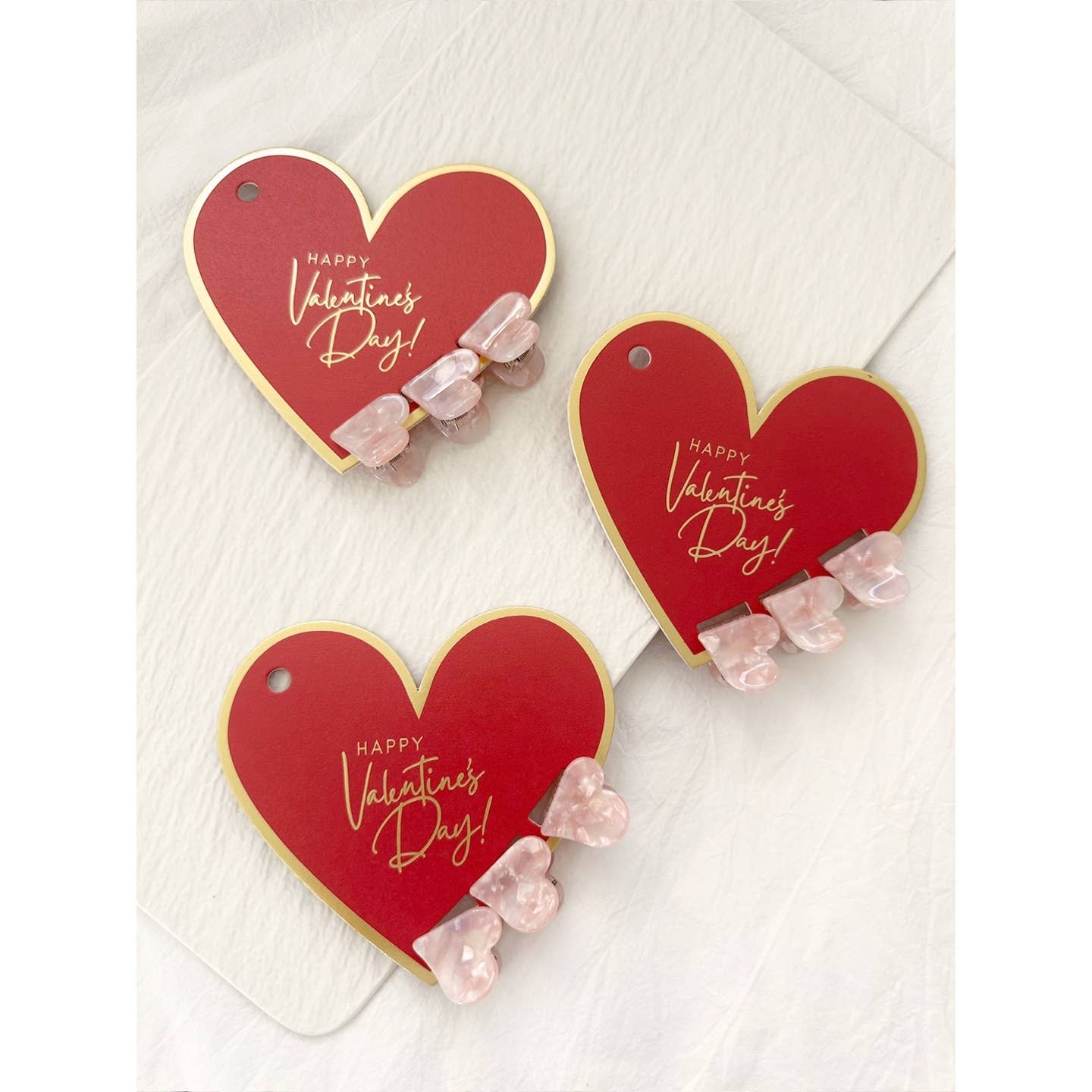 Mini Heart Clips Heart Set - Multiple Colors