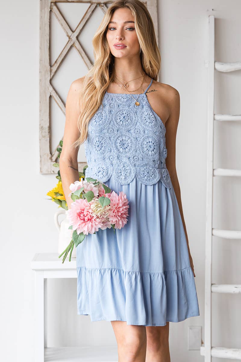 Crochet Halter Dress