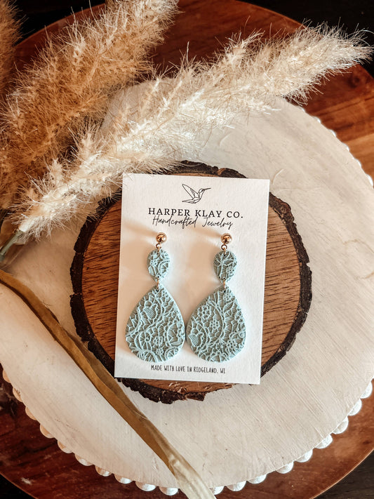The Baby Blues Clay Earrings