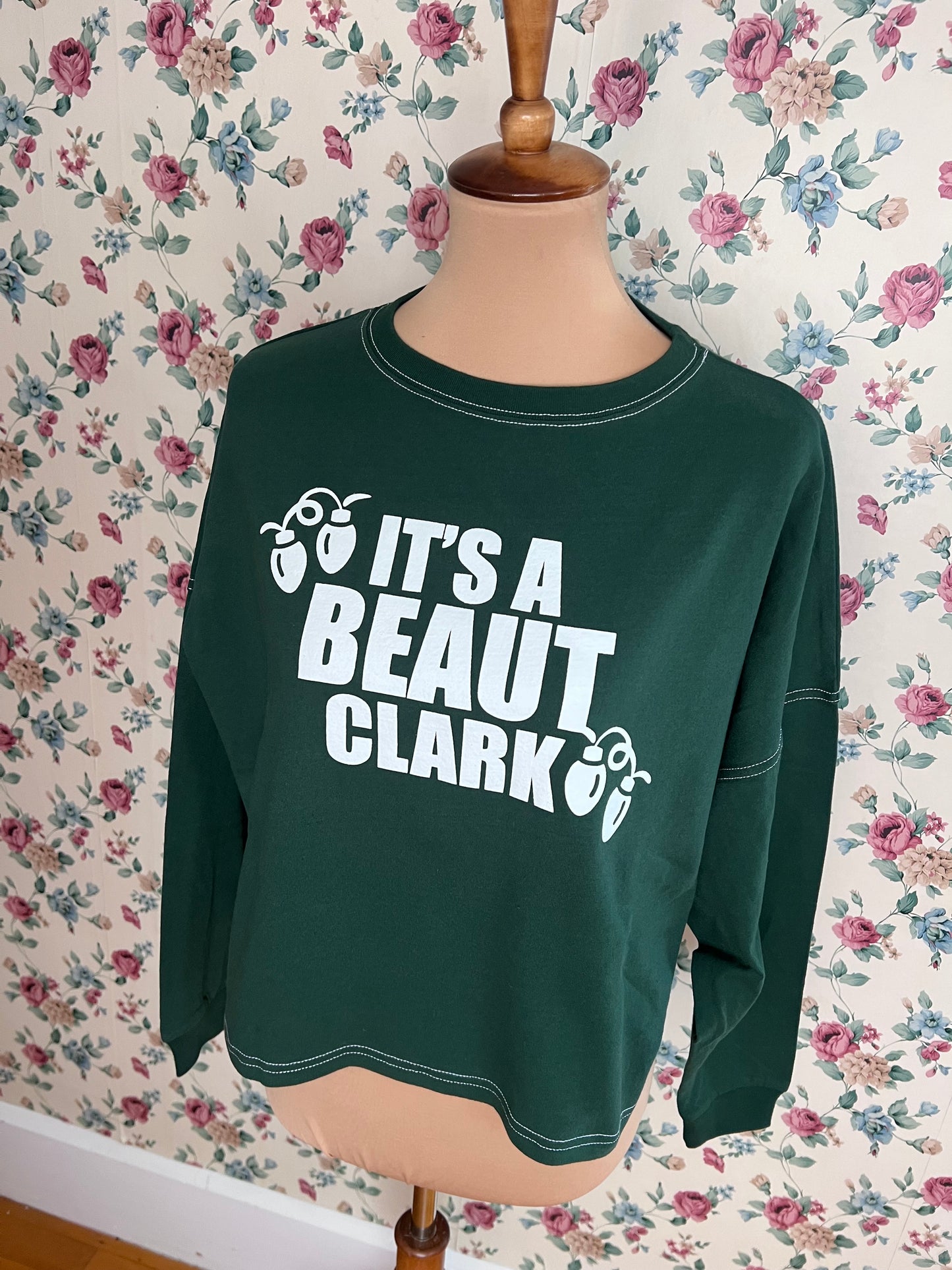 It's a beaut Clark Boxy Fit Green Long Sleeve Tee
