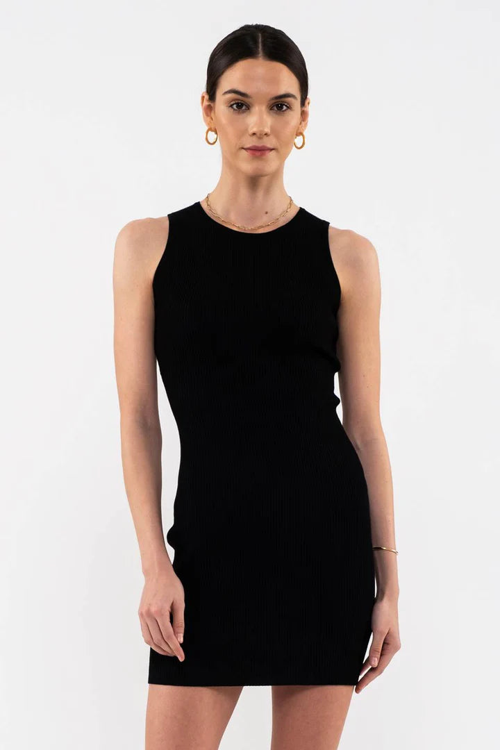 Riley Ribbed Fitted Tank Dress- Multiple Colors