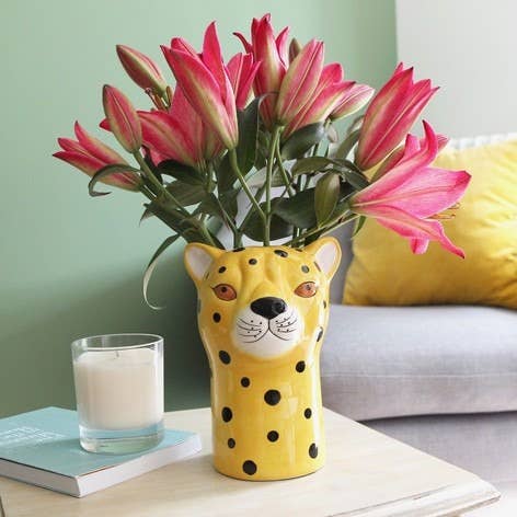 Leopard Vase