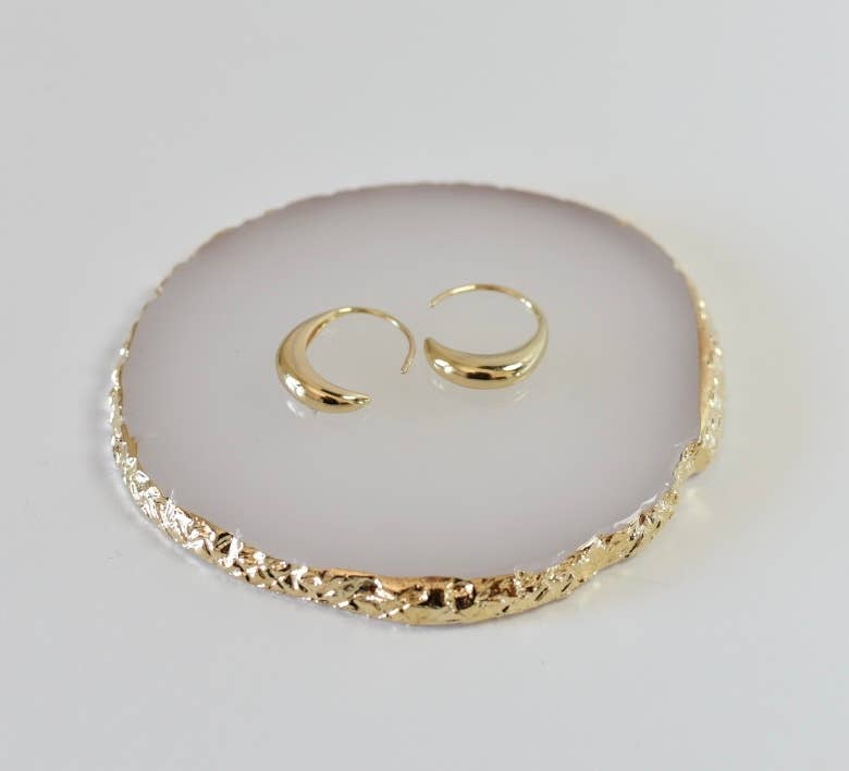 Hoops gold plated earrings