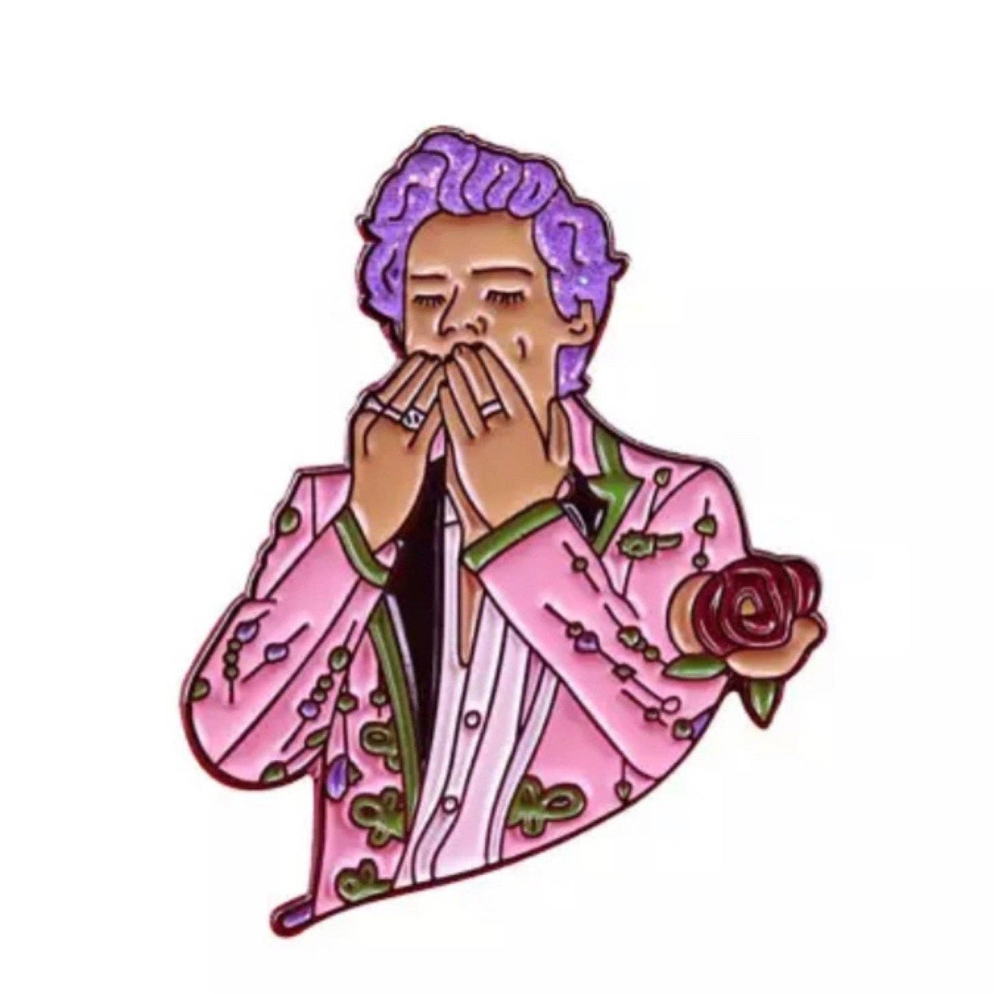 Kisses From Mr. Styles Enamel Pin