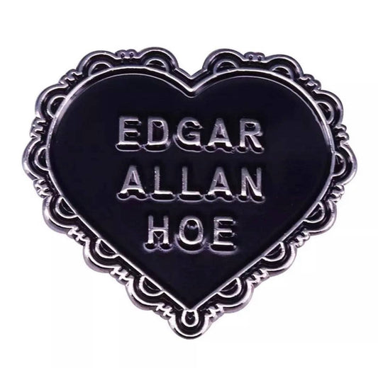 Edgar Allan *Poe Fan Girl Heart Enamel Pin