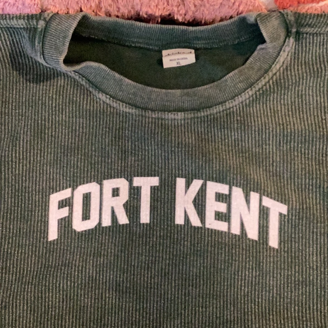 Fort Kent Green Corded Crew