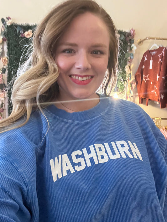 Washburn Royal Blue Corded Crew